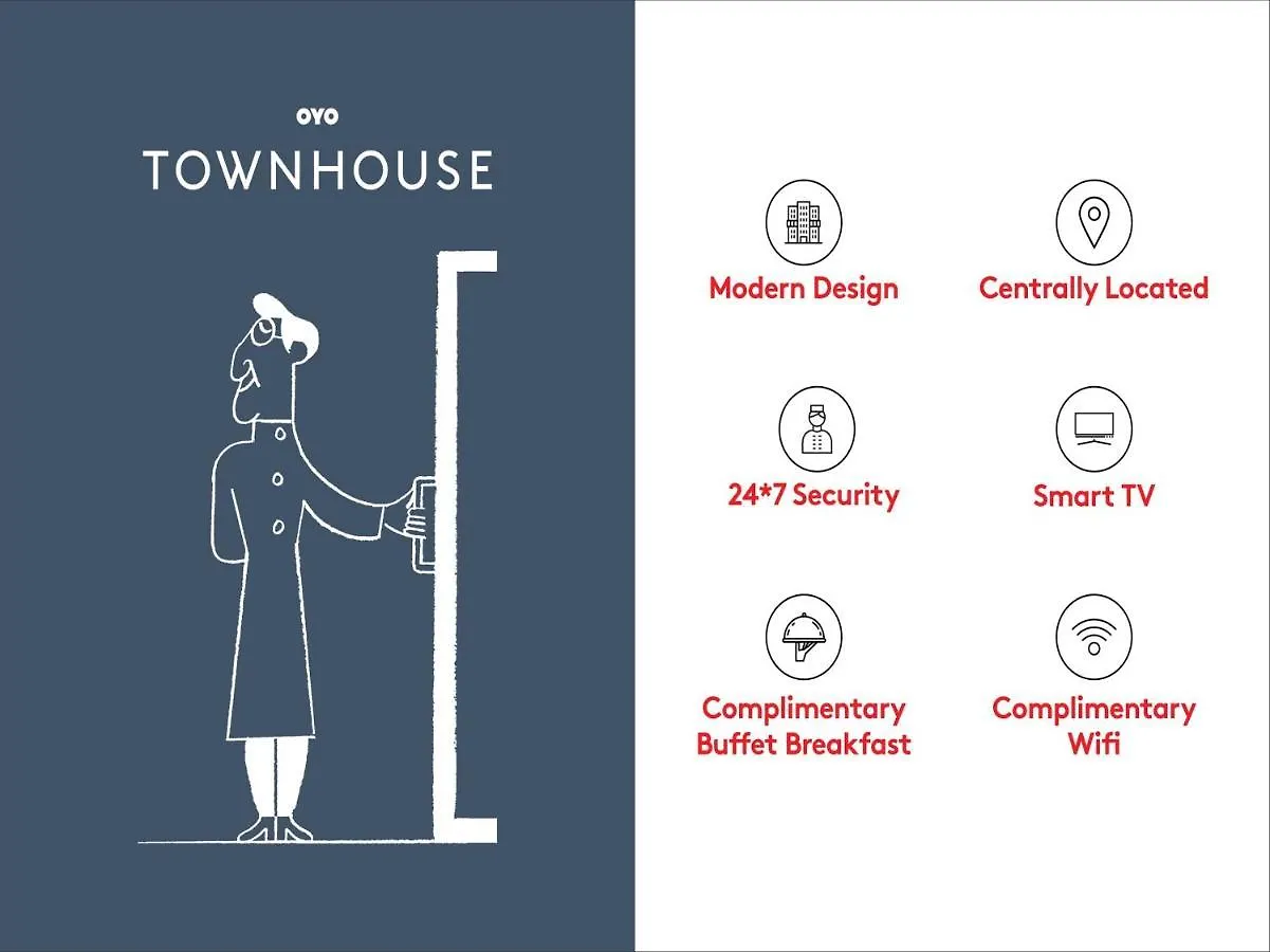 Oyo Townhouse 823 Green Leaf Gurgaon 3*,  Hindistan
